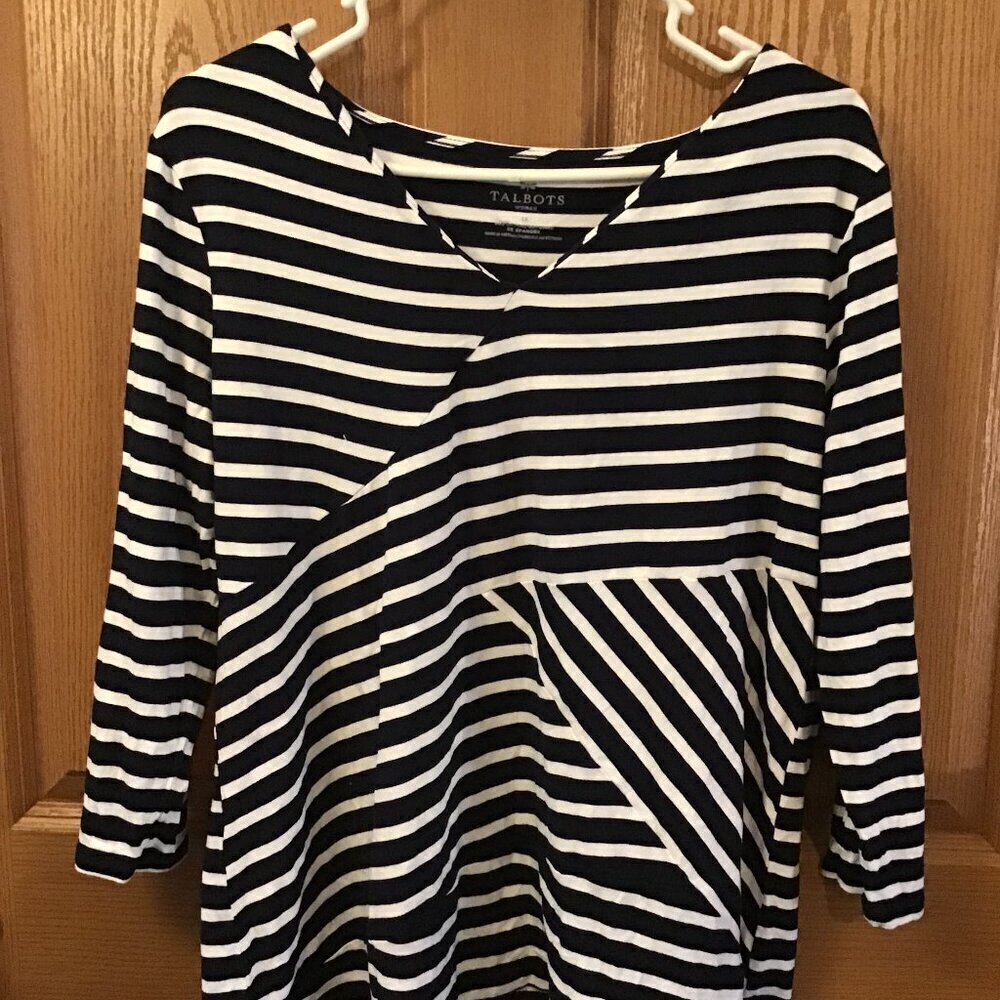 Talbot's Striped Blouse